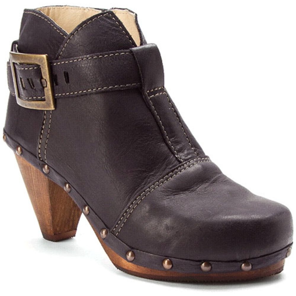 Anthropologie Sanita Owl Cone Studded Ankle Boots - Size 39 - Brown